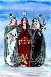 triple luna y triple diosa celta