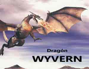 dragón Wyvern heráldico