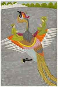 colgante Simurgh persa