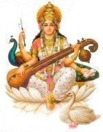 Sarasvati, la mujer de Brahma y diosa del conocimiento y la música