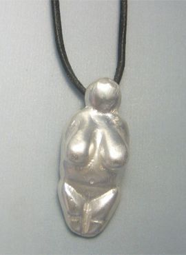 colgante venus de Menton en plata figurita de plata
