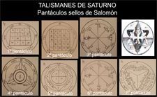talismán de Saturno, pantáculos de Salomón