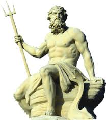 dios Poseidón o Neptuno deidad griega de los mares